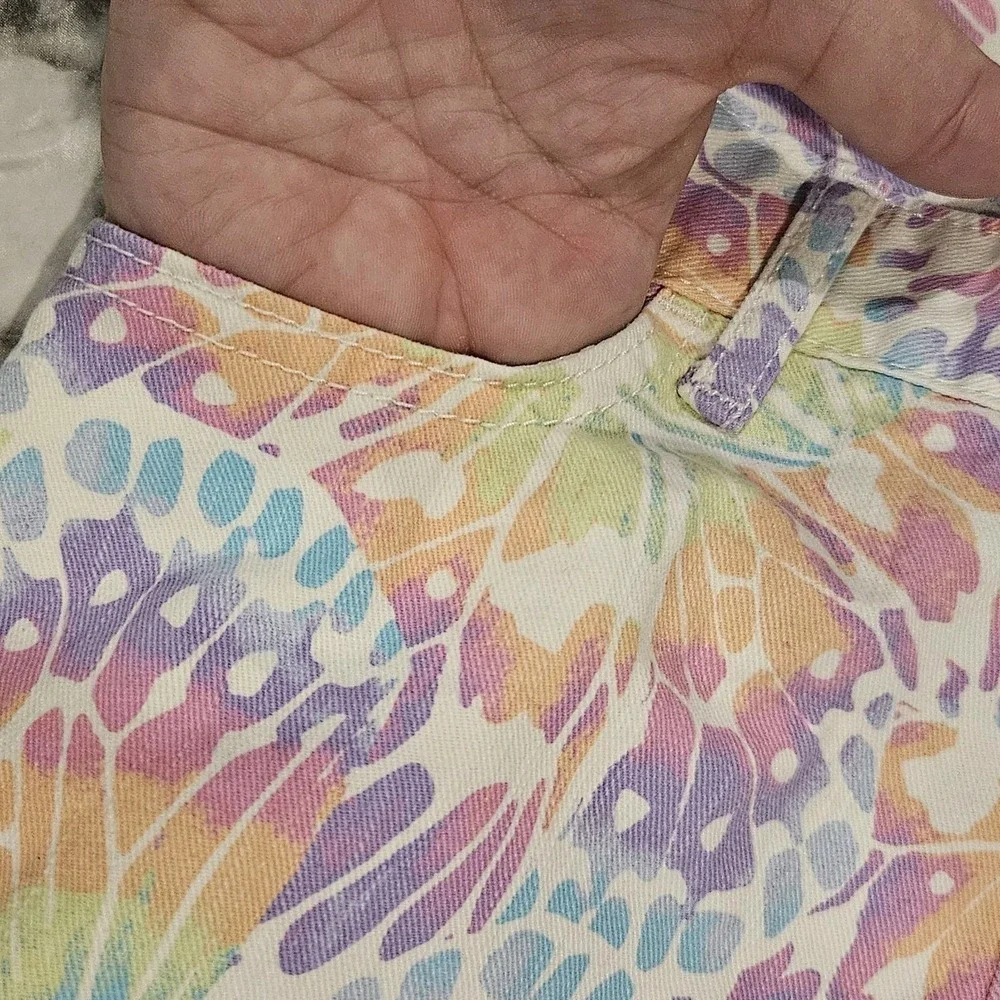 The Children's Place Pastel Tie‎ Dye Shortalls Size 10 Adjustable Pockets